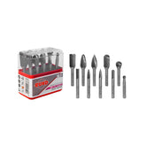 Round file set 10-Os A,C,G,F,D 6 Mm & 1